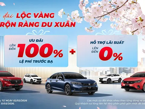 Honda Ủu đãi lộc vàng và Đổi xe chính hãng “ Hỗ trợ siêu hời – Lên đời xế mới" đầu Xuân