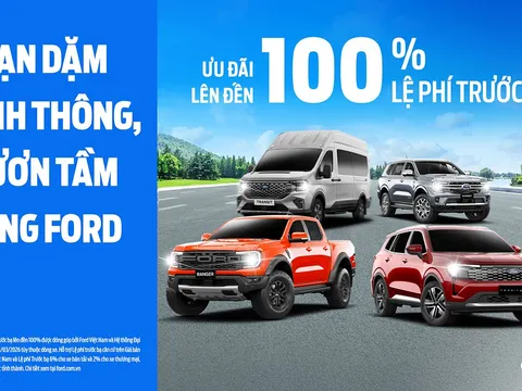Ford Triển Khai Chương Trình Hỗ Trợ Lên Đến 100% Lệ Phí Trước Bạ