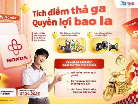 Honda khởi động   “Chương trình Khách hàng thân thiết Honda” trên ứng dụng My Honda+