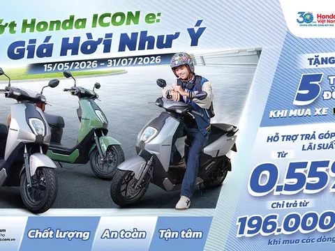 Honda khuyến mại đặc biệt cho xe máy điện Honda ICON e: