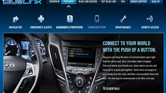 Hệ thống BlueLink trên Hyundai Santa Fe 2013