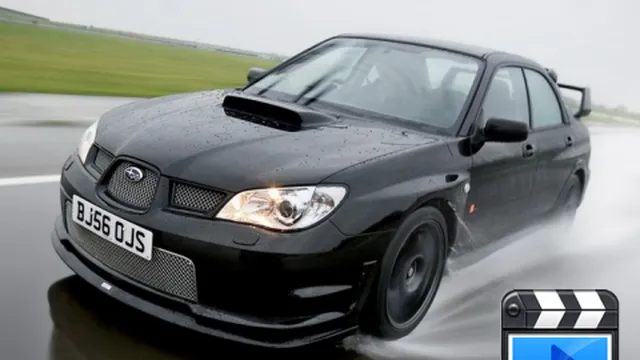 Subaru STI drift trên đường phố Nga