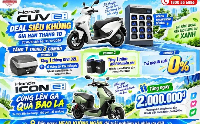 THÁNG 10 “HỜI” LỚN KHI MUA XE ĐIỆN HONDA